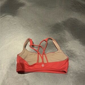 Lulu lemon peachy pink sports bra